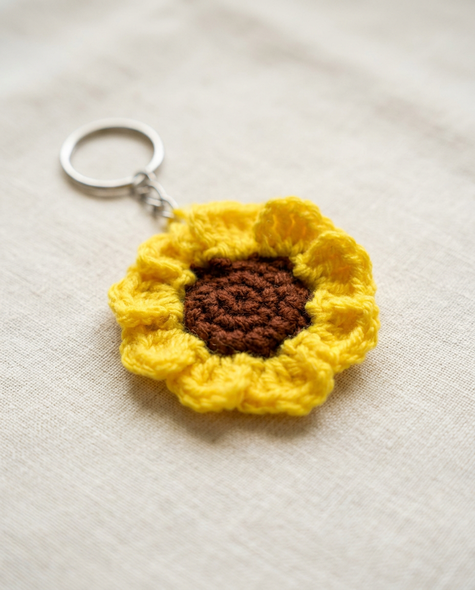 Sunflower Keychain